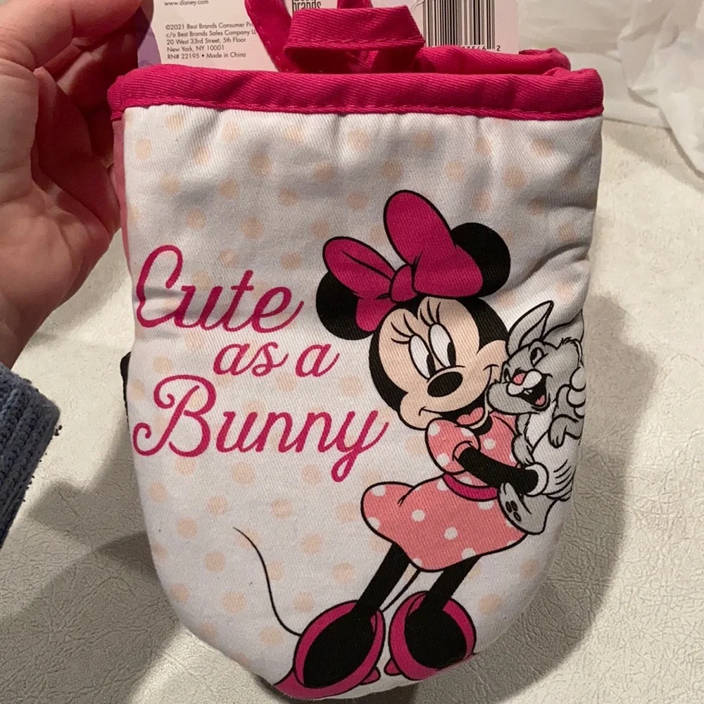 Minnie Mouse Easter oven mini mitts NEW